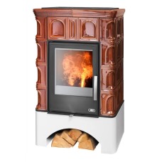 Kachlová kamna ABX Britania s výměníkem, hnědá